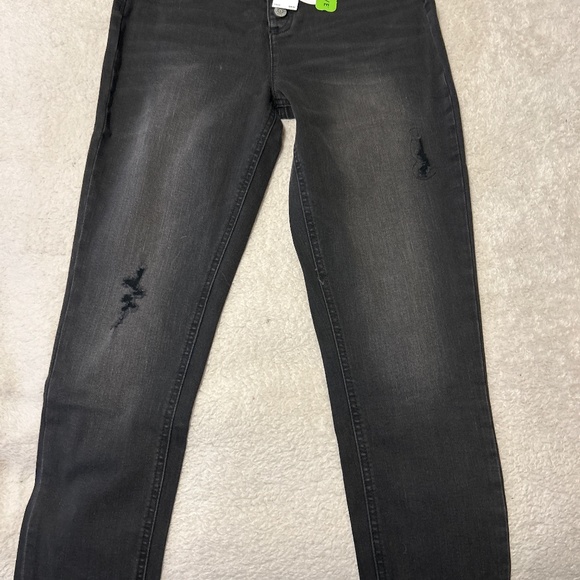 Girls black button up jeans size 16 - Picture 1 of 2